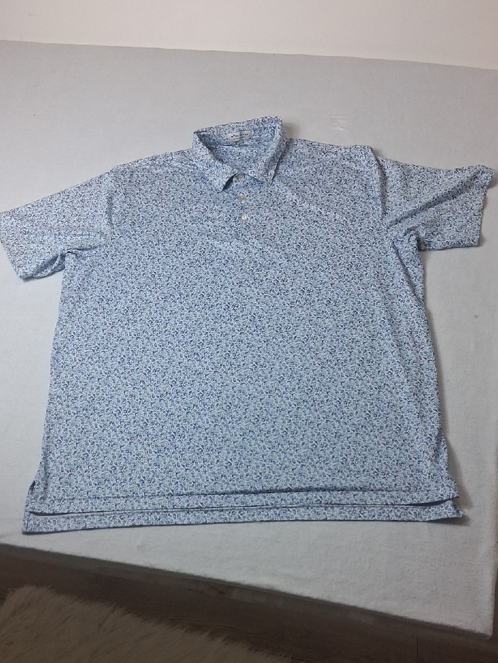 Men's Peter Millar Dazed & Transfused Performance Jersey Polo, SZ 2XL, Golf,